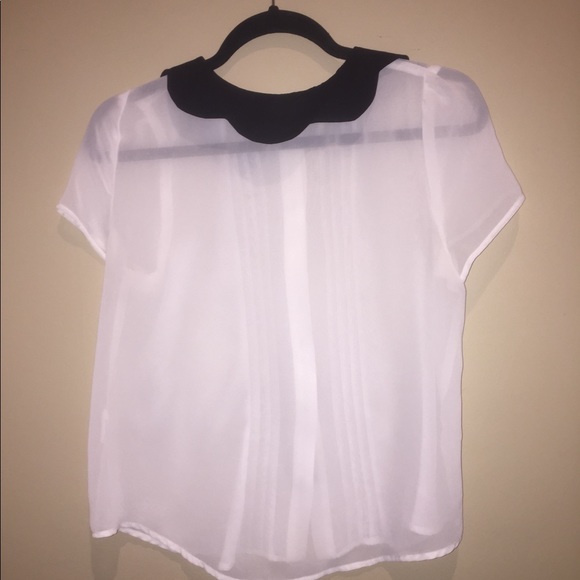 Lush button up sheer shirt - Picture 2 of 3